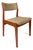 Danish Mid-Century Modern Dining / Desk Chair in Solid Teak & Original Oatmeal Fabric Attributed to Scandinavia Woodworks Co., C. 1970's For Sale