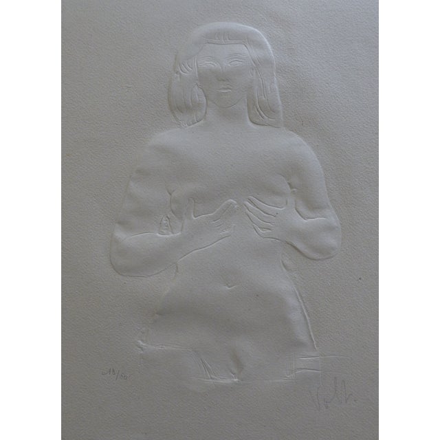 Antoniucci Volti, Nude Face, 1970, Embossing For Sale - Image 4 of 4