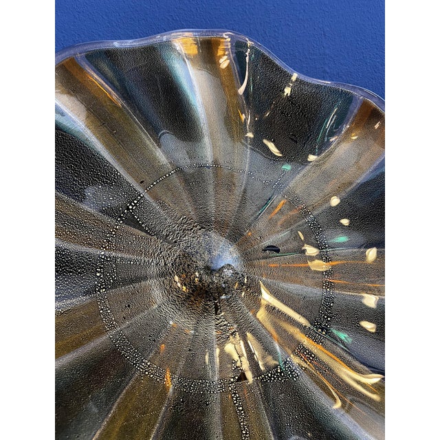 Round Murano Glass Centerpiece Plate, 1980s For Sale - Image 4 of 12