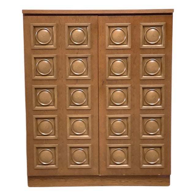 Vintage Brutalist Bar Cabinet, 1970 For Sale