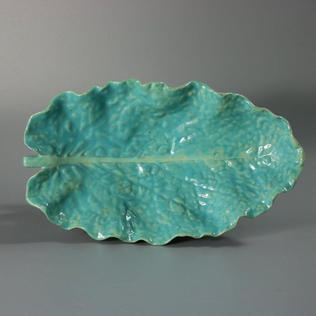 Minton Majolica Rabbits and Leaves Compote Bowl For Sale - Image 9 of 14