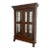 1970s Mahogany Wood and Glass Display Cabinet / Vitrine For Sale