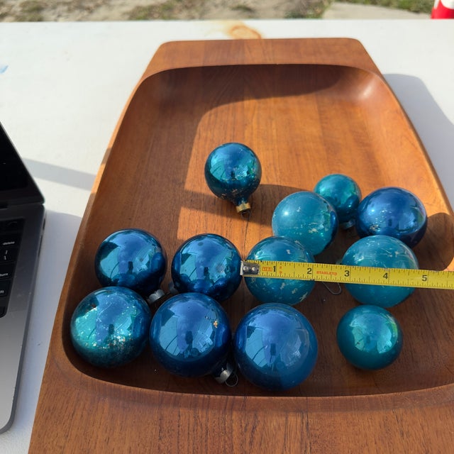 Vintage Blue Mercury Glass Christmas Ornaments- 12 Ornaments For Sale In Columbia, SC - Image 6 of 7