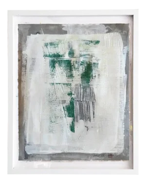 "Amaze XIX" Contemporary Minimalist Abstract Acrylic Painting, Framed