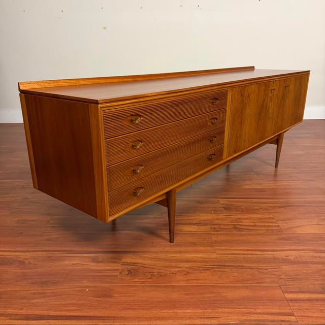 Mid 20th Century Robert Heritage Vintage Long Teak Sideboard For Sale - Image 5 of 13