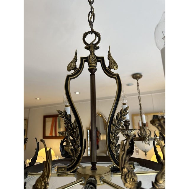 1950s Vintage Neo-Classical Chandeliers, 1950s, Set of 2 For Sale - Image 5 of 8