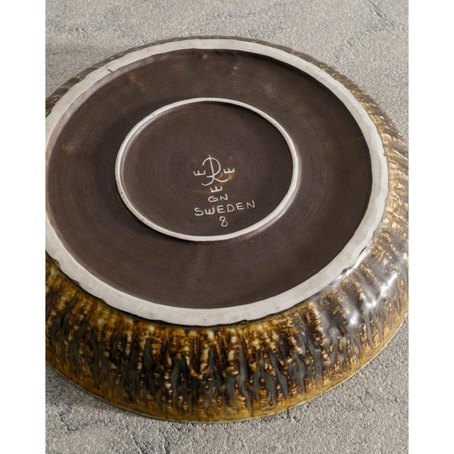 1950s Large Mid-Century Swedish Ceramic Rubus Dish by Gunnar Nylund, 1950s For Sale - Image 5 of 6