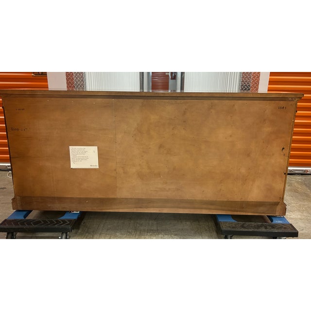 Henredon 1980s Henredon Vintage Walnut Buffet With Felt Silverware Drawer For Sale - Image 4 of 10