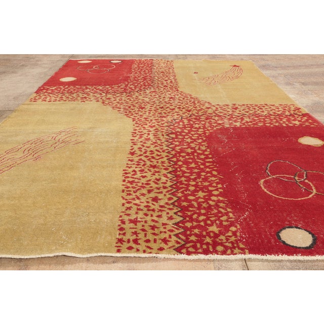 Zeki Muren Vintage Turkish Sivas Rug, 06'06 X 09'11 For Sale - Image 9 of 10
