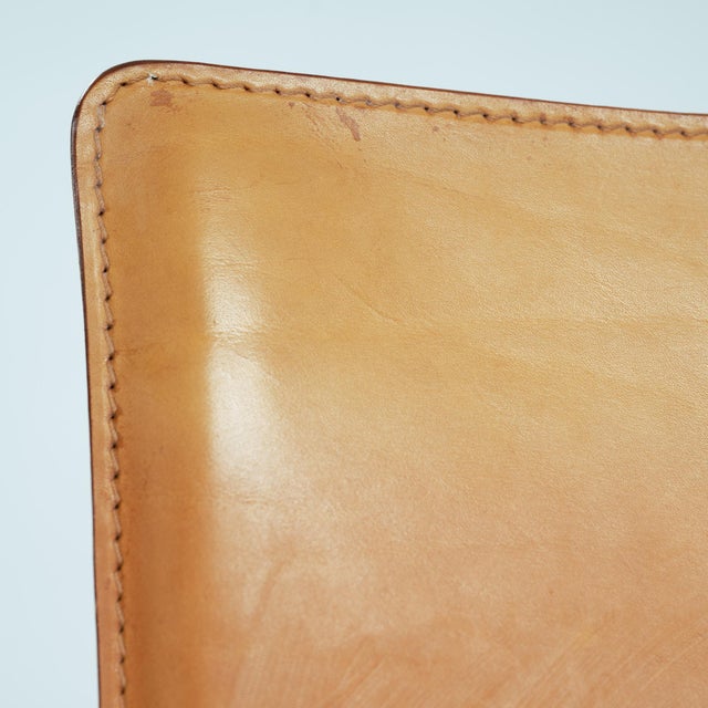 Model 412 CAB Dining Chairs in Cognac Leather by Mario Bellini for Cassina, 1990s, Set of 6 For Sale - Image 17 of 18