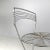 Metal Postmodern Italian Chromed Metal Round Base Stool with Footrest For Sale - Image 7 of 18
