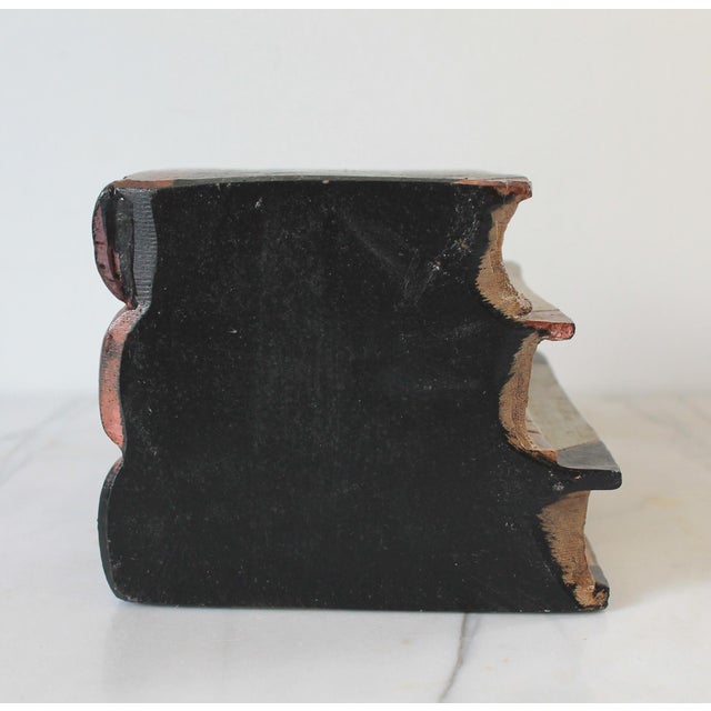 Vintage Faux Leather Books Bookend For Sale - Image 9 of 9