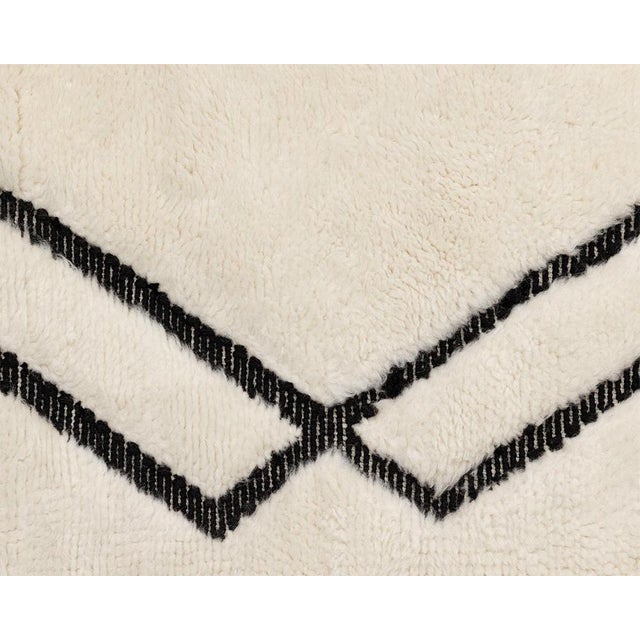 Contemporary Hand-Knotted Wool Rug by Azele Studio For Sale - Image 3 of 10