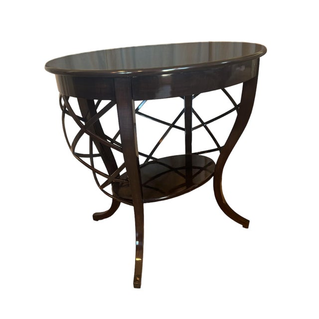 Art Deco Late 20th Century Bespoke Side Table, by Legendary Craftsman L. Rossi For Sale - Image 3 of 10