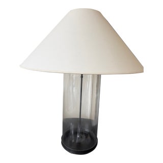 Contemporary Cylinder Glass Lamps For Sale