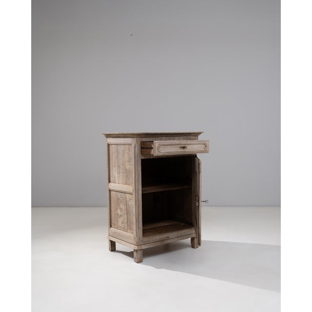 1900 - 1909 1900s French Oak Buffet With Paneled Door For Sale - Image 5 of 18