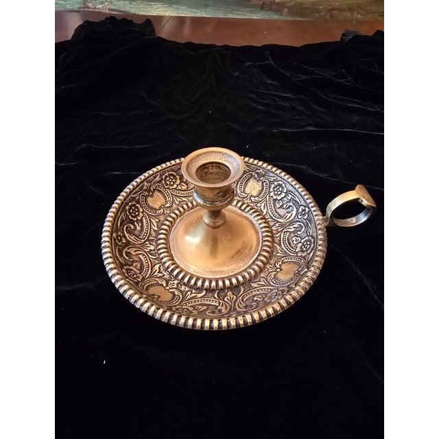 Antique E F Caldwell Style Candle Holder For Sale - Image 4 of 7