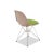 Mid-Century Modern Fiberglas Sidechairs with Eiffelbase by Charles & Ray Eames for Herman Miller, 1970s, Set of 6 For Sale - Image 3 of 6