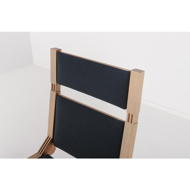 Wood Vintage Danish Architectural Chair, 1990s For Sale - Image 7 of 14