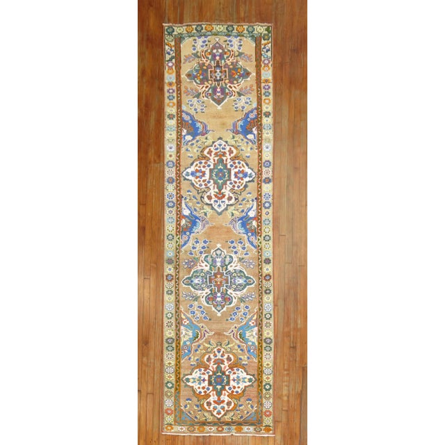 Mid 20th Century Vintage Zabihi Collection Turkish Anatolian Runner - 3'3" x 12'1" For Sale - Image 5 of 8