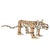 African American Folk Art Hand-Carved Wooden Hand-Painted Tiger Sculpture by Isaac Smith, 1980 For Sale - Image 4 of 17