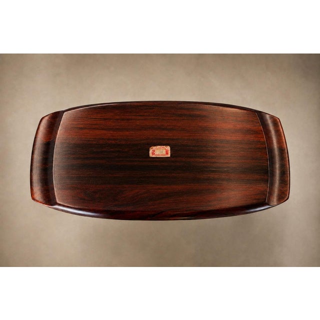 Brazilian Modern Model 731 Serving Tray in Rosewood by Jean Gillon for WoodArt, 1960s — Lot 915 For Sale - Image 10 of 18