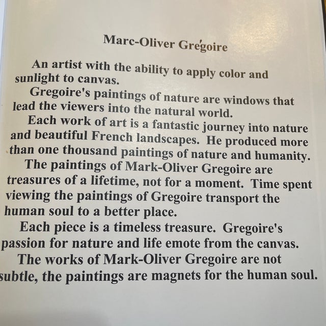 1970s Marc Olivier Grégoire (1897-1991 Painting For Sale - Image 10 of 10