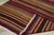 1960s Rustic Style Stripe Design Handmade Oushak Kilim Rug For Sale - Image 4 of 10