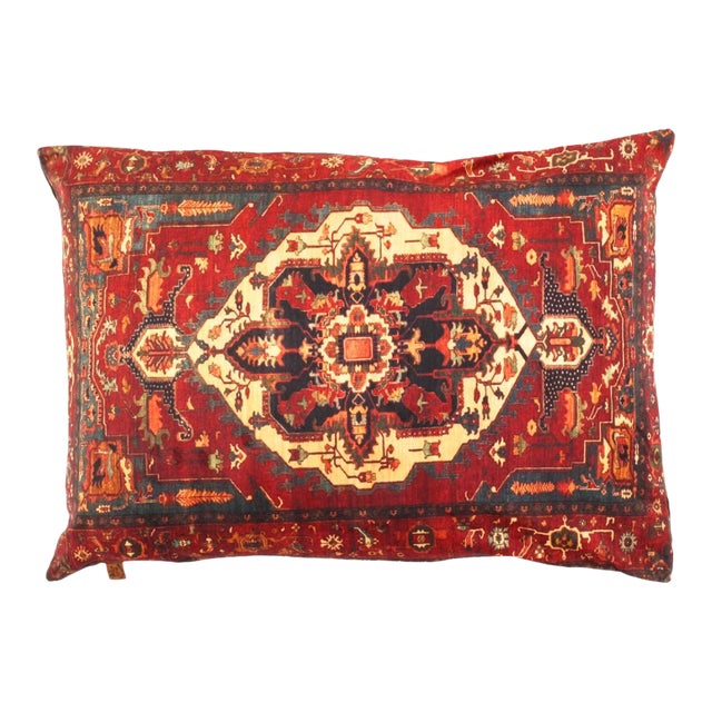 Pasargad DC Persian Heriz Design Pillow For Sale