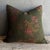 Mid-Century Modern Gracie Floral Pillow in 100% Linen With Down Insert 20" 20" For Sale - Image 3 of 8