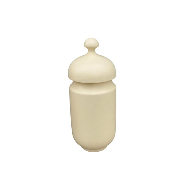 Space Age Ceramic Vase with Lid by Enzo Bioli for Il Picchio, Italy, 1970s, in Good conditions. Designed 1970 to 1979 This...