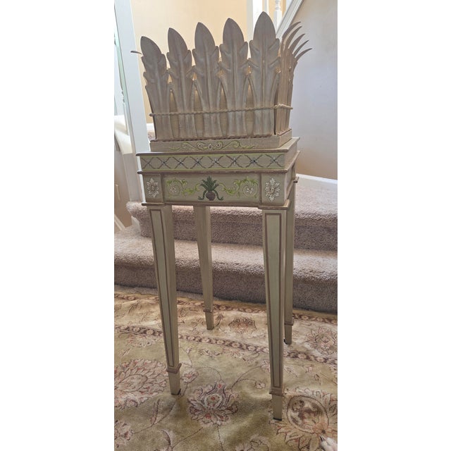 Add a touch of timeless charm to your home with this beautiful, vintage-inspired square wood plant stand. It features...
