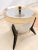 Mid-Century Modern tri legged base bullet saucer shape ice bucket with lid ice age.