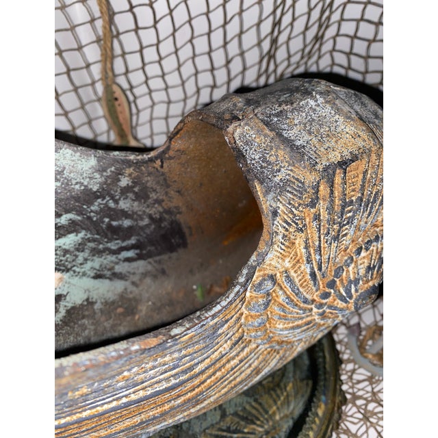 Nautilus Shell Planter, Mid Century Modern. Cast Iron Nautilus Shell Planter. For Sale - Image 11 of 11