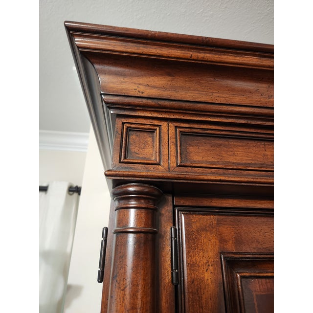 Traditional Dresser Amoire Mahogony by Thomasville " Fredericksburg " Collection Vintage For Sale - Image 3 of 8
