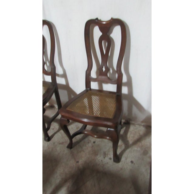 Baker Furniture Company 1980s Set Baker Dining Room Chairs Kitchen Farmhouse Rustic For Sale - Image 4 of 10