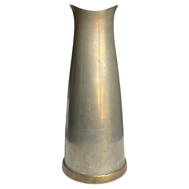 Swedish Pewter Vase with Brass Base by JLH, 1957 For Sale - Image 9 of 9