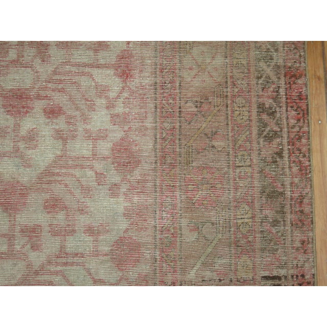 Traditional Pomegranate Khotan Shabby Chic Late 19th Century Large Gallery Size Rug - 8'5" x 15'8" For Sale - Image 3 of 6