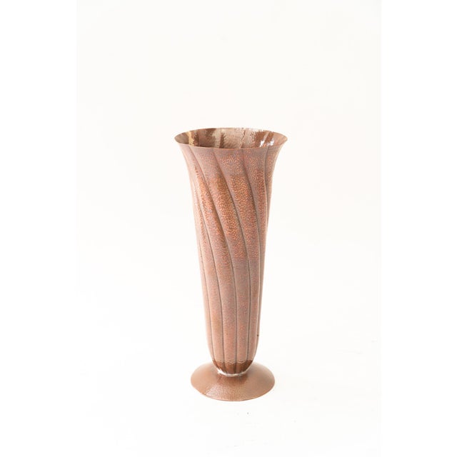 Art Deco Hammered Handmade Copper Vase, 1920s For Sale - Image 11 of 11
