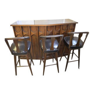1960's Kent Coffey "Perspecta" Bar & Stools For Sale