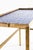 Scandinavian Modern Blue and Gilt Brass and Glass Side Table, 1950s For Sale - Image 6 of 7
