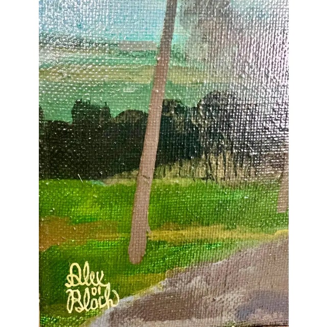 Early 21st Century Alex Bloch Quiet Country Road Oil on Canvas Signed & Framed 2000' S For Sale - Image 5 of 16