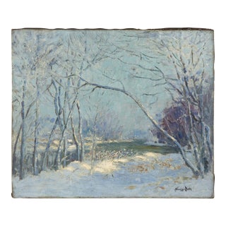 Turn of 20th Century American Impressionist Chicago Landscape -- Frost Bound by Henning Ryden For Sale