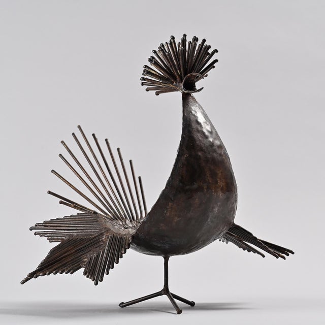 1960s Michel Anasse, Sculpture of a Rooster, 1960s, Iron For Sale - Image 5 of 11