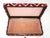 Vintage Italian Leather & Ruby Red Cut Velvet Jewelry Box For Sale - Image 11 of 15