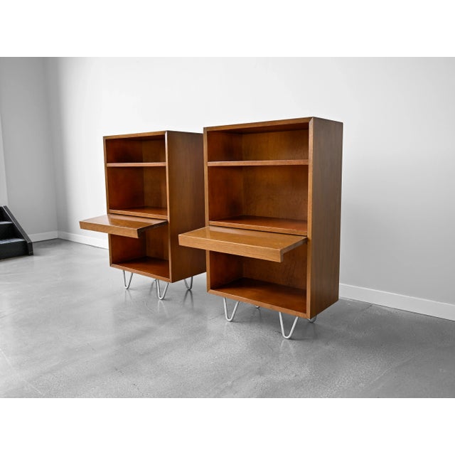 Brown George Nelson BCS Bookcases in Walnut for Herman Miller - A Pair For Sale - Image 8 of 13
