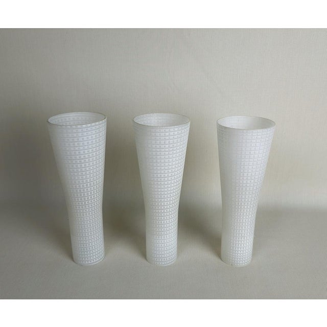 Wall Lamps in Brass and Glass, 1950s, Set of 3 For Sale - Image 10 of 14