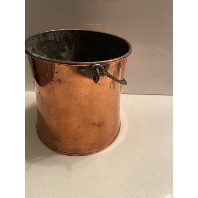 19th Century European Copper 4 Liter Hanging Hearth Pot – Rich Patina For Sale - Image 9 of 12