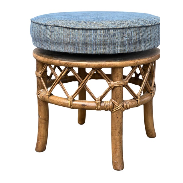Ficks Reed Ficks Reed Style Bamboo Stool For Sale - Image 4 of 7