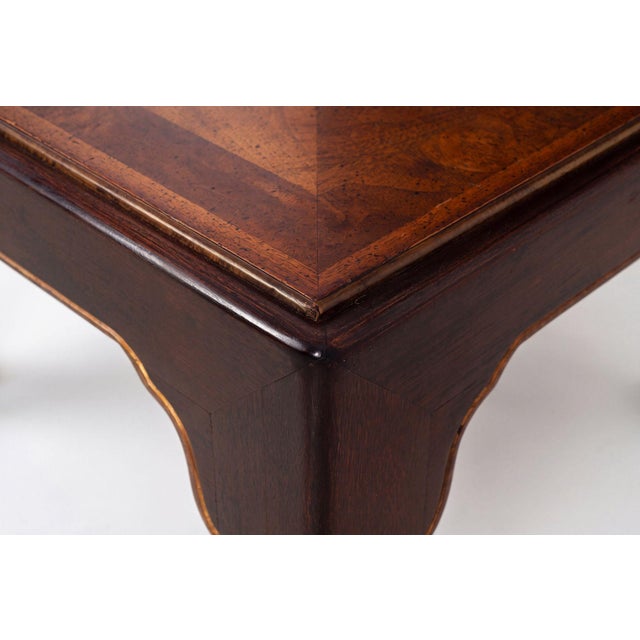 John Stuart Coffee Table With Geometric Veneered Top, C. 1960s For Sale - Image 9 of 13